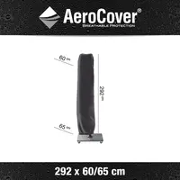 AeroCover zweefparasolhoes 60/65x292cm
