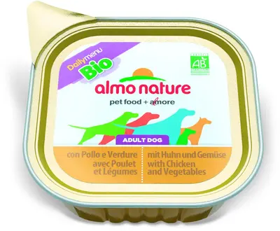 almo nature dailymenu bio dog kip&groenten 100 gr