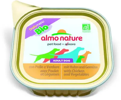 Almo Nature Dailymenu Bio Dog kip & groenten 100g