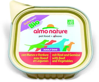 almo nature dailymenu bio dog rund&groenten 100 gr