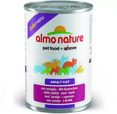 Almo Nature Dailymenu kattenvoer konijn 400g