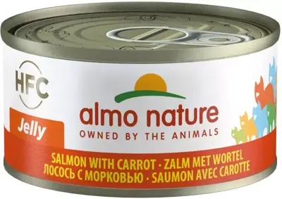 Almo Nature HFC Natural kattenvoer in gelei zalm & wortel 70g - afbeelding 2