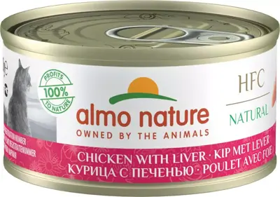 Almo Nature HFC Natural kattenvoer kip & lever 70g - afbeelding 1