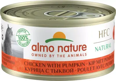 Almo Nature HFC Natural Kip & Pompoen – Natvoer 70g - afbeelding 1