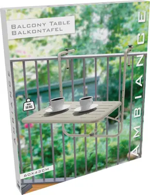 Ambiance balkontafel  60x43cm beige - afbeelding 2