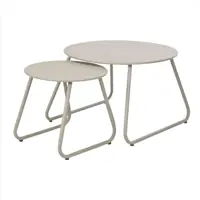 Ambiance bijzettafel set rond beige kopen?