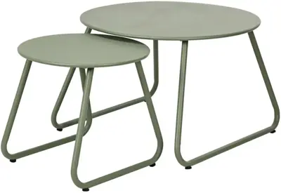 Ambiance bijzettafel set rond groen