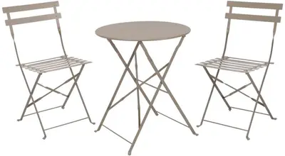 Ambiance bistroset vouwbaar taupe