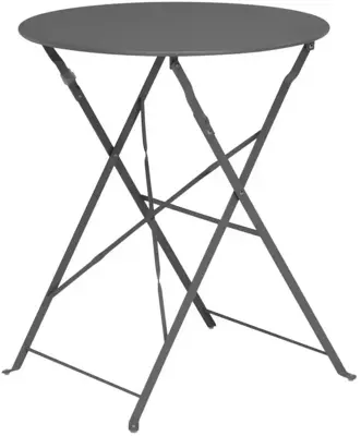 Ambiance bistrotafel rond 60x70cm antraciet