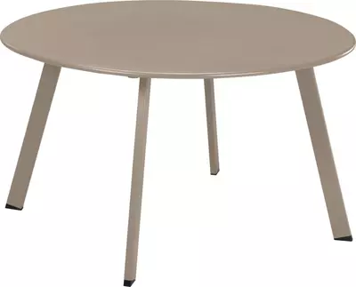 Ambiance lounge tuintafel rond 70x40cm taupe