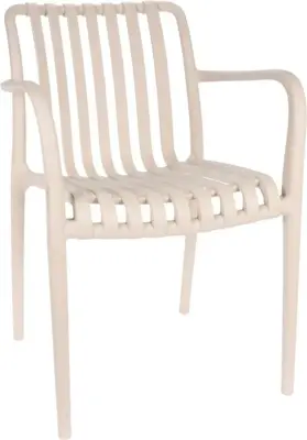 Ambiance stapelbare dining tuinstoel basic beige