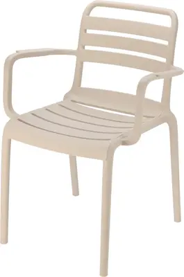 Ambiance stapelbare dining tuinstoel  beige