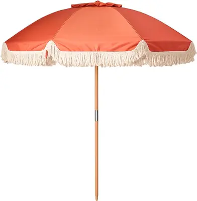  Ambiance stokparasol 180 cm terra - afbeelding 1