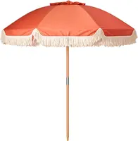  Ambiance stokparasol 180 cm terra - afbeelding 1