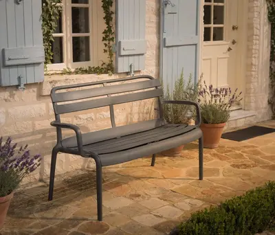 Ambiance tuinbank  62cm zwart - afbeelding 4