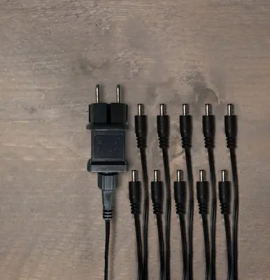 Anna's Collection adapter met 10 DC stekkers 4,5 V, 4 m