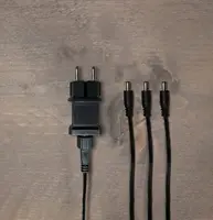 Anna's Collection adapter met 3 DC stekkers 4,5 V, 4 m