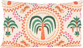 Anna's Collection buitenkussen palmboom 0x0cm oranje kopen?