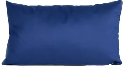 Anna's Collection buitenkussen rechthoek 30x50cm donkerblauw