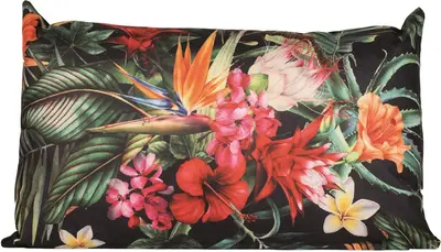 Anna's Collection buitenkussen tropische bloem 30x50cm multi