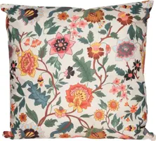 Anna's Collection buitenkussen vintage bloemen 45x45cm multi