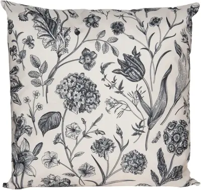 Anna's Collection buitenkussen vintage bloemen 60x60cm multi