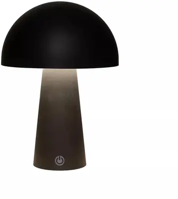 Anna's Collection draadloze ronde lamp 15 x 21cm, zwart