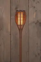 Anna's Collection fakkel solar met vlameffect 12led 61x10cm terra kopen?