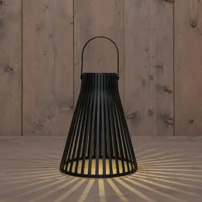 Anna's Collection Hanglamp solar 20 x 20 x 24 cm zwart