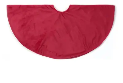 Anna's Collection kerstboomrok fluweel 120cm rood