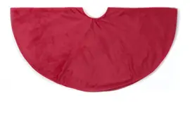 Anna's Collection kerstboomrok fluweel 120cm rood kopen?