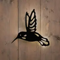 Anna's Collection Kolibrie solar metaal 32,5 cm x 4,5 cm x 35,5 cm zwart kopen?