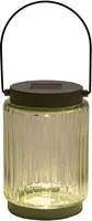 Anna's collection lantaarn solar 1led glas 12x8.5cm olijf kopen?