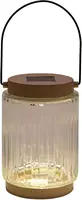 Anna's collection lantaarn solar 1led glas 12x8.5cm zand kopen?