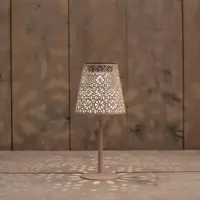 Anna's Collection Lantaarn solar metaal 1 led warm wit 12 x 12 x 28 cm zand kopen?