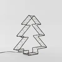 Anna's Collection LED 3D boom 200 lampjes metaal, 6 x 26cm, classic warm - afbeelding 1