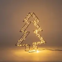 Anna's Collection LED 3D boom 300 lampjes metaal 7 x 36cm, classic warm - afbeelding 2