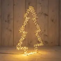 Anna's Collection LED 3D boom 540 lampjes metaal 56 x 7cm, classic warm - afbeelding 1