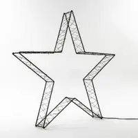 Anna's Collection LED 3D ster metaal zwart 540 lampjes Ø 56cm, classic warm - afbeelding 4