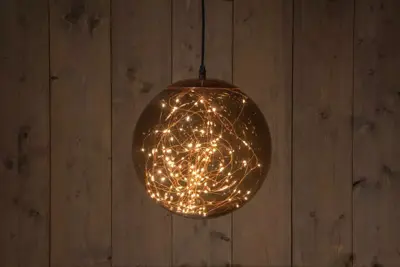 Anna's Collection LED bal 125 lampjes smokey Ø 25cm, classic warm - afbeelding 4