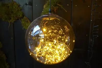 Anna's Collection LED bal 125 lampjes smokey Ø 25cm, classic warm - afbeelding 2