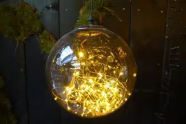 Anna's Collection LED bal 125 lampjes smokey Ø 25cm, classic warm - afbeelding 2
