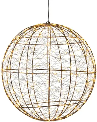 Anna's Collection LED bal metaal 500 flitsende lampjes 35cm, classic warm - afbeelding 2