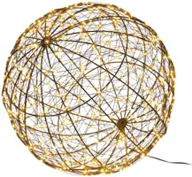 Anna's Collection LED bal metaal 500 flitsende lampjes 35cm, classic warm - afbeelding 3