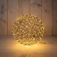 Anna's Collection LED bal metaal 500 flitsende lampjes 35cm, classic warm - afbeelding 4