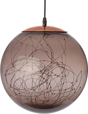 Anna's Collection LED bal smokey 300 flitsende lampjes 35cm, classic warm - afbeelding 1
