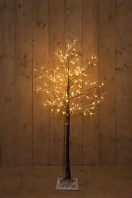 Anna's Collection LED berkenboom 140 lampjes bruin, 160cm, classic - afbeelding 2