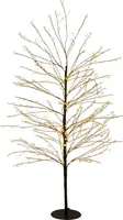 Anna's Collection LED boom 1000 flitsende lampjes zwart, 150cm, classic warm - afbeelding 1