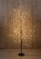 Anna's Collection LED boom 1500 flitsende lampjes zwart, 180cm, classic warm - afbeelding 2