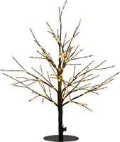 Anna's Collection LED boom 240 flitsende lampjes zwart, 60cm, classic warm - afbeelding 1